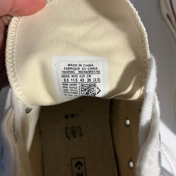 White High-Top Sneakers with Red Accents - Picture 5 of 5